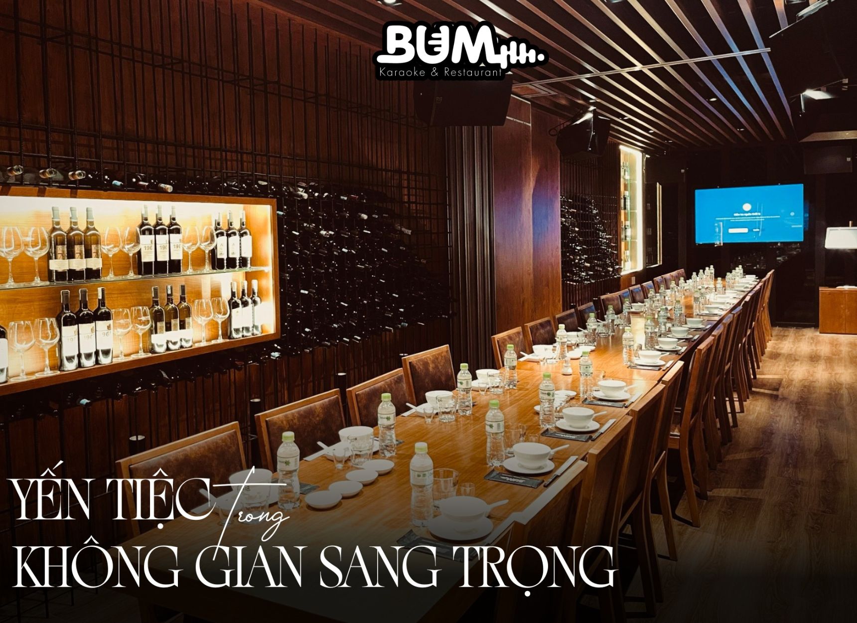 Không gian phòng tiệc sang trọng